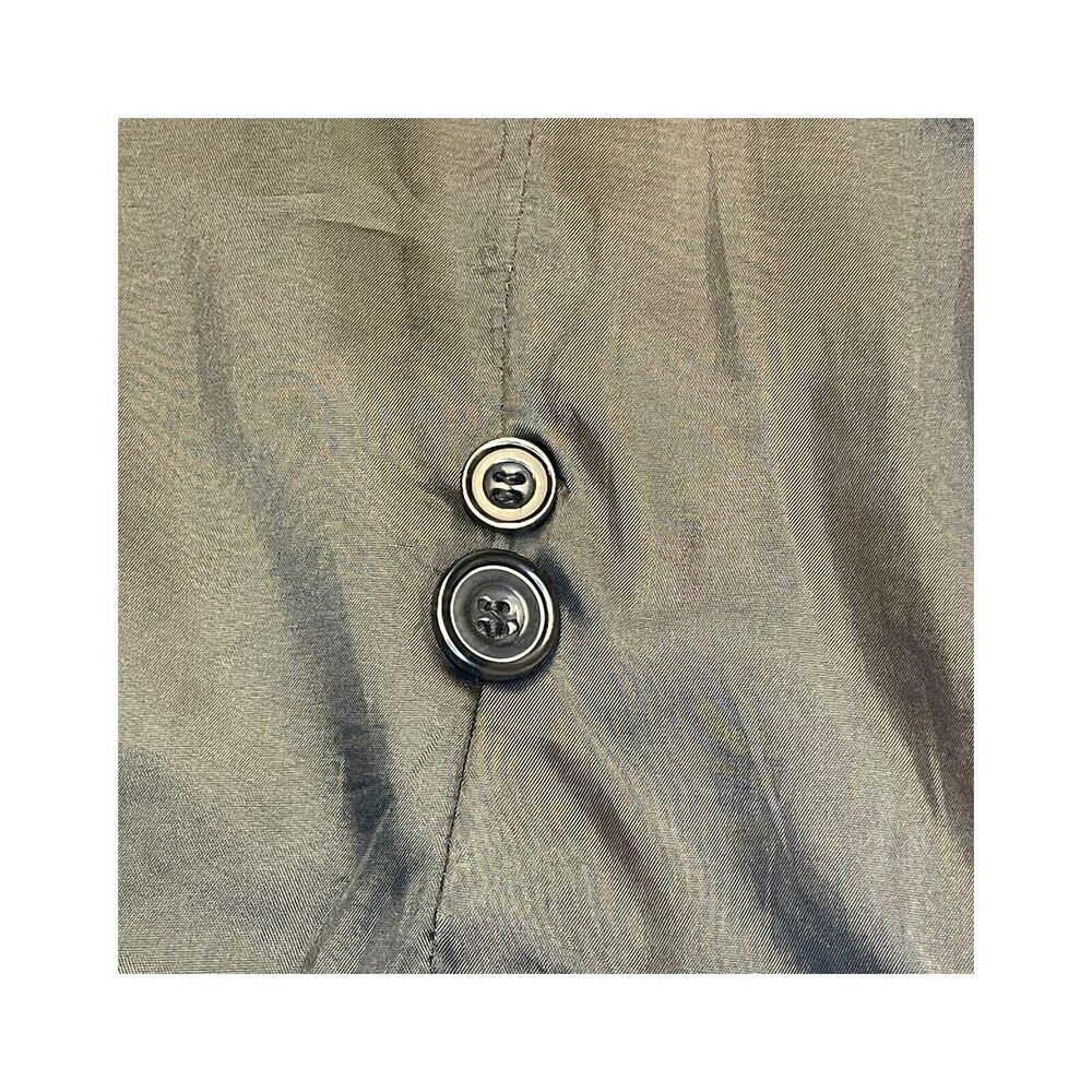 Le Collezioni Structure Blazer Jacket Men Large Black Wool Lined Single Breasted - Picture 8 of 11